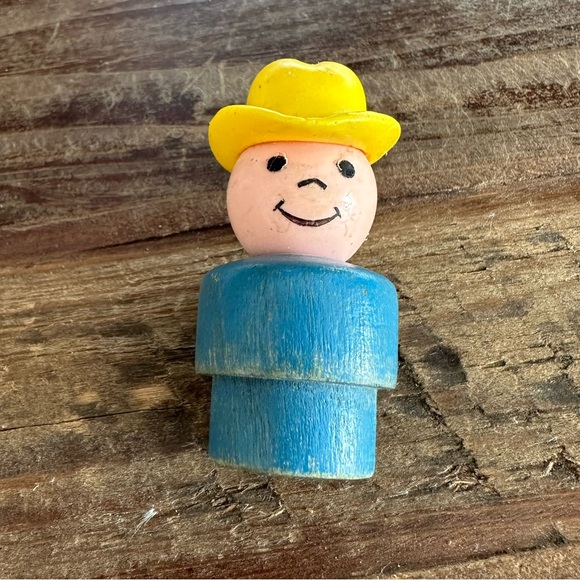 Vintage Wooden Fisher Price Cowboy - Picture 2 of 3
